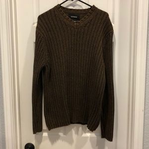 Men’s Brown ribbed sweater